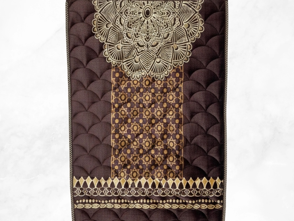 Center Flower - Brown